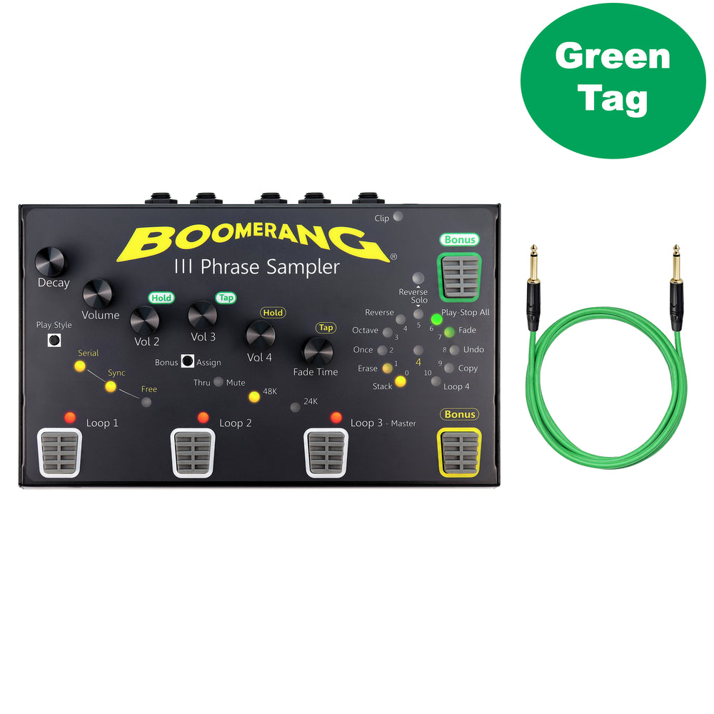 Boomerang Phrase III Sampler W/Free Cable (Green Tag Open Box)