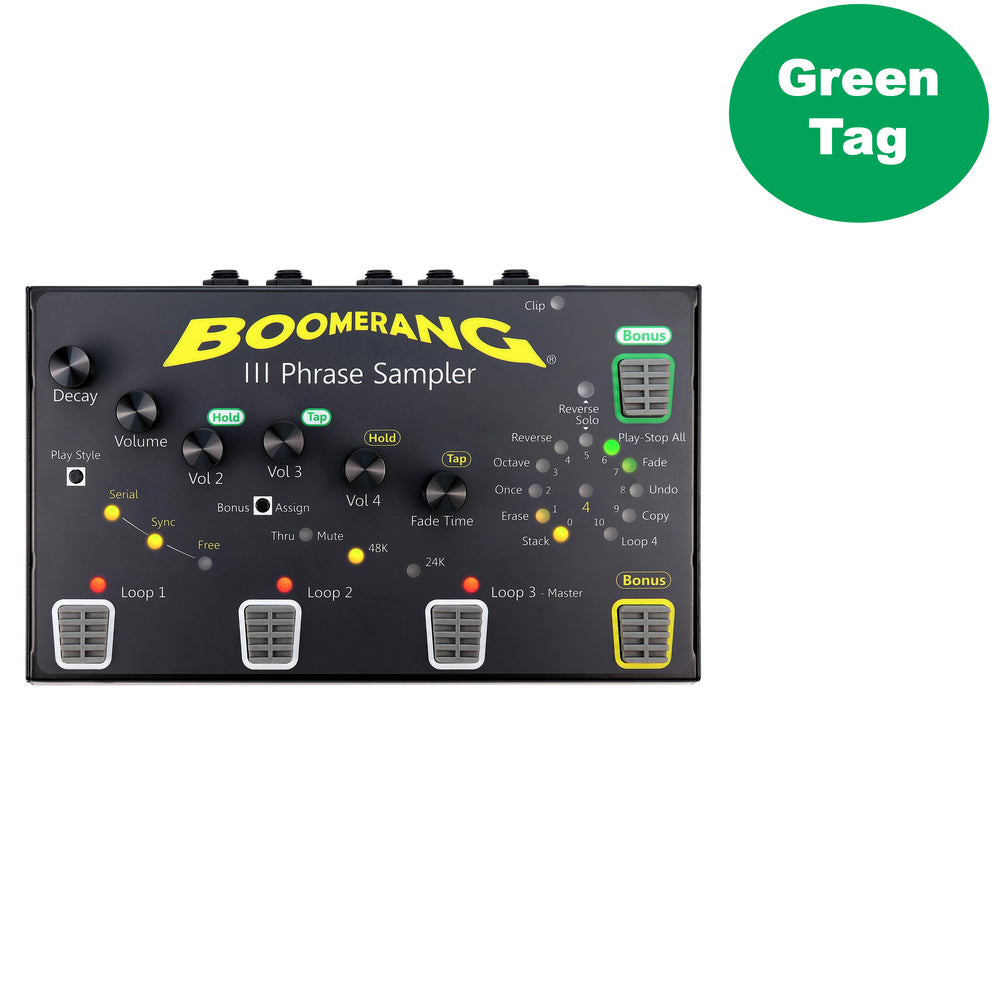 
                  
                    Boomerang Phrase III Sampler (Green Tag Inventory)
                  
                