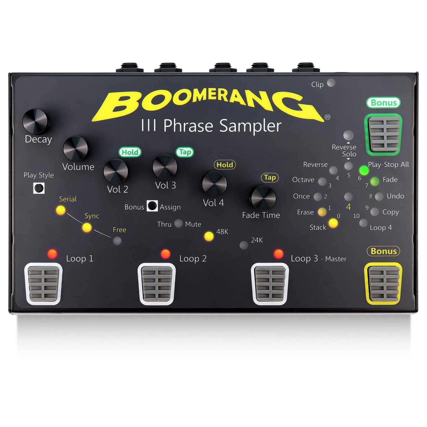 boomerang looper pedal Phrase III Sampler – Boomerang Looper