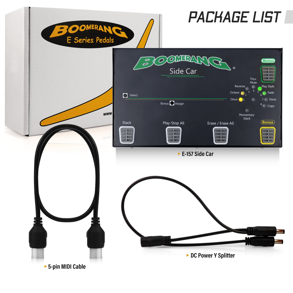 midi looper pedal Side Car Controller – Boomerang Looper